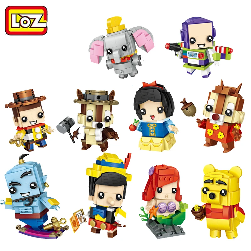 LOZ-Mini-Blocks-Brick-Toy-Snow-White-Princess-Doll-Girl-Character-Action-Figures-Building-Assembly-Toy