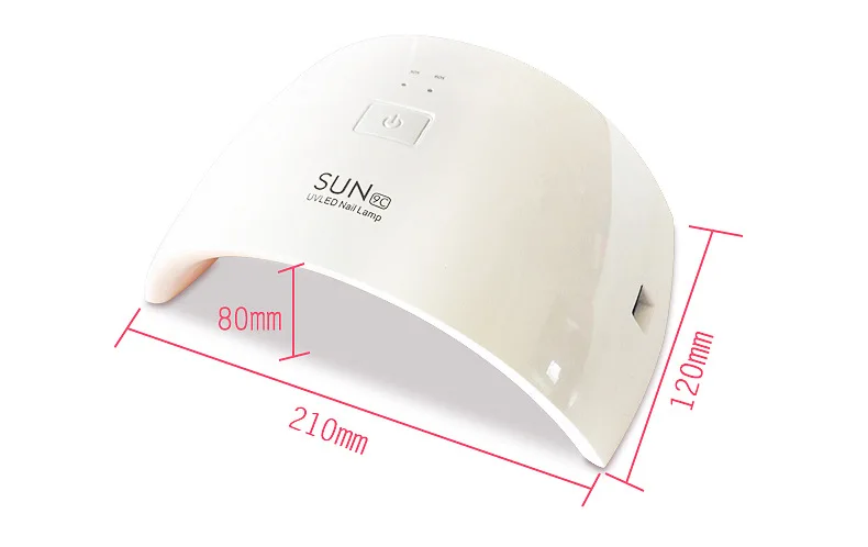 24W LED Nail lamp dryer for All Gels with 30s/60s button Perfect Thumb Solution | Красота и здоровье
