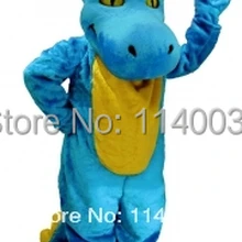 Маскоты светло-голубой Dino Маскоты динозавра костюм персонажа из мультфильма карнавальный костюм маскарадный костюм партии