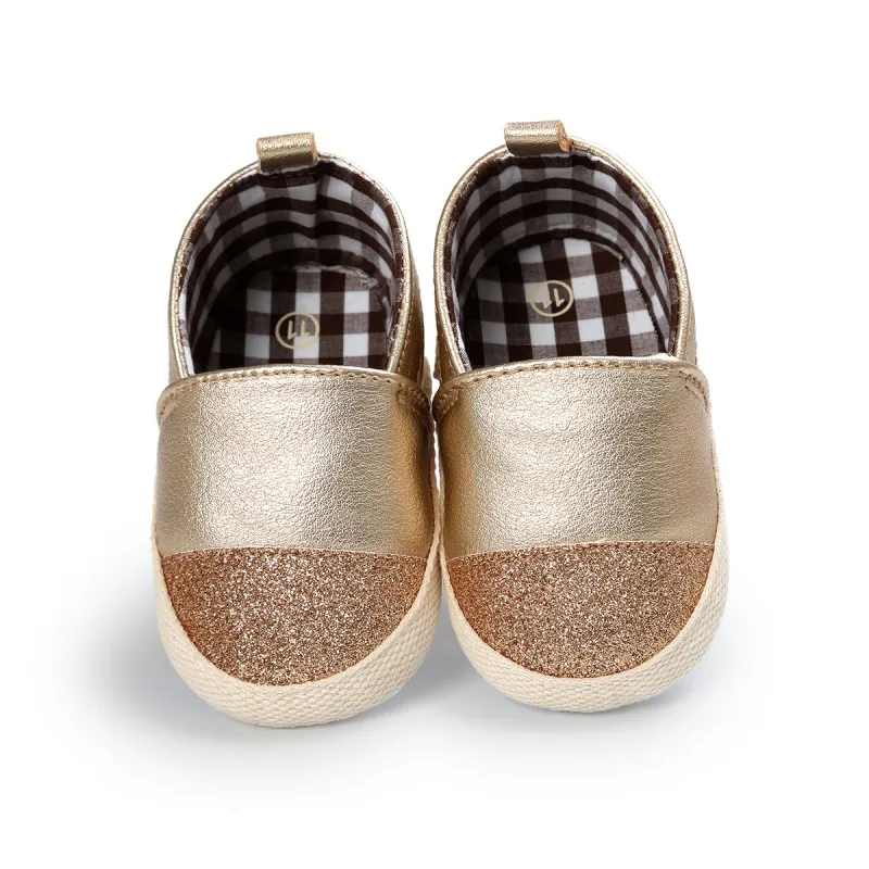 Newborn Baby Girls Boys Shoes PU Leather Mixed Col