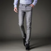 2017 New Formal Wedding Men Suit Pants Fashion Slim Fit Casual Brand Business Blazer Straight Dress Trousers / Male Suit pants