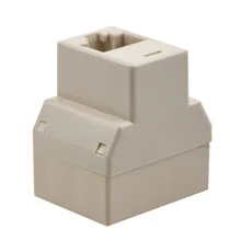 KSOL Venda Quente RJ45 CAT 5 6 LAN Ethernet Splitter Adaptador de Conector PC