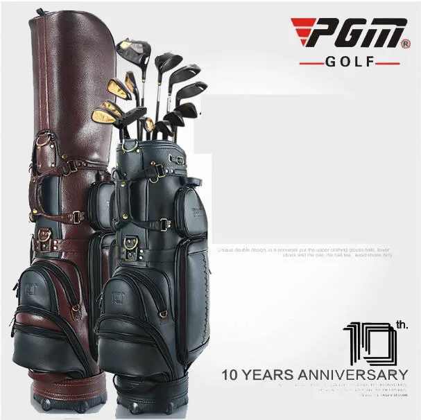 Buy genuine leather golf bag male style high end personalized custom brand golf