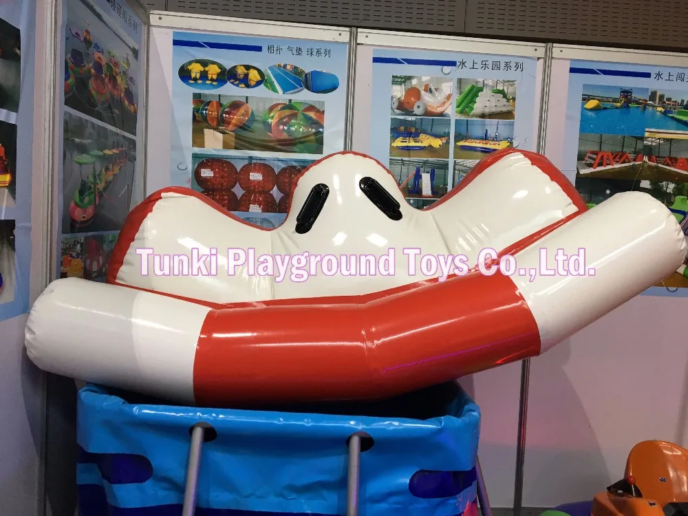 

water seesaw; children water playing seesaw; inflatable aqua seesaw equipment