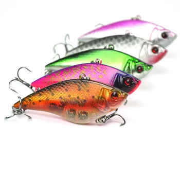 

Lots of 5pcs 75mm 17g Hard Fishing Lures Vibration VIB Sinking Lipless Baits