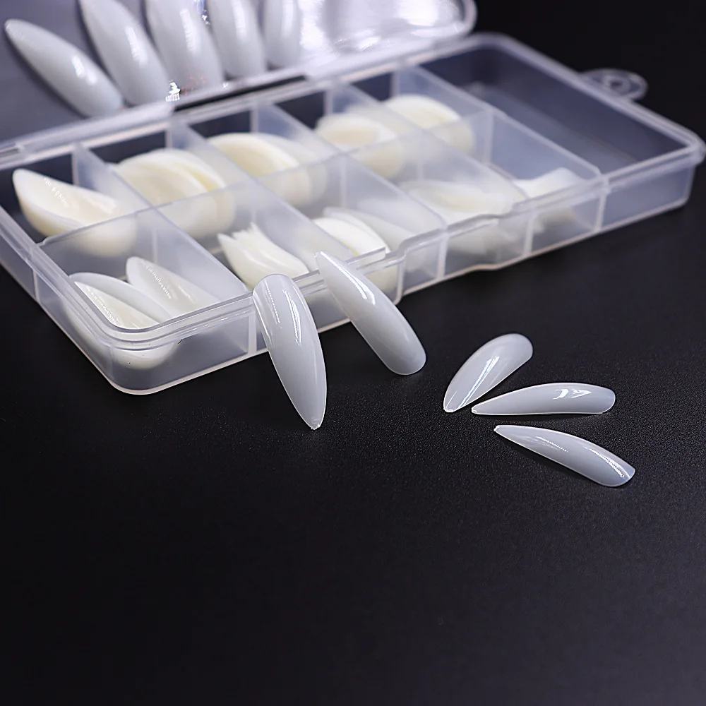 Xboxed com Transparente Pontas das Unhas Colar de Médio-longo Novo Estilete Prego Clipe 300 Pcs 3 1 Cheap Unhas postiças
