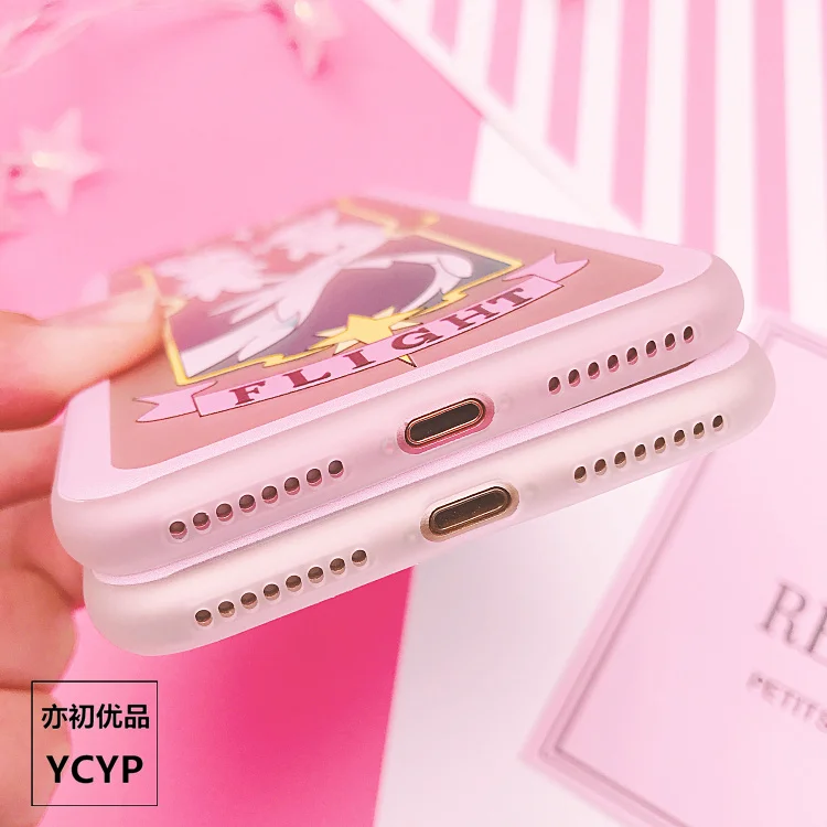 Чехол для iphone XS Max Sailor Moon+ пленка для экрана из закаленного стекла, Чехол для карт Sakura для iphone X XR 6 6 S 7 plus 8 8 plus