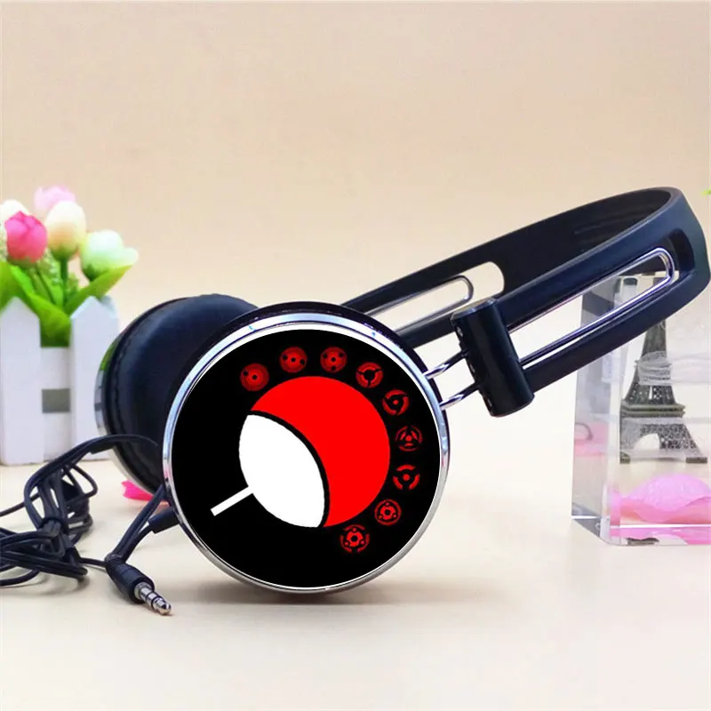 Пользовательский логотип аниме Ichizoku Uchiha Clan Itachi Naruto наушники для косплея