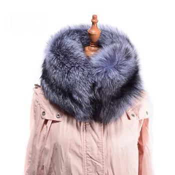 

(TopFurMall ) Lady Autumn Winter Genuine Wholeskin Fox Fur Neck Rings Women Fur Scarves Pashmina Wraps LF9014