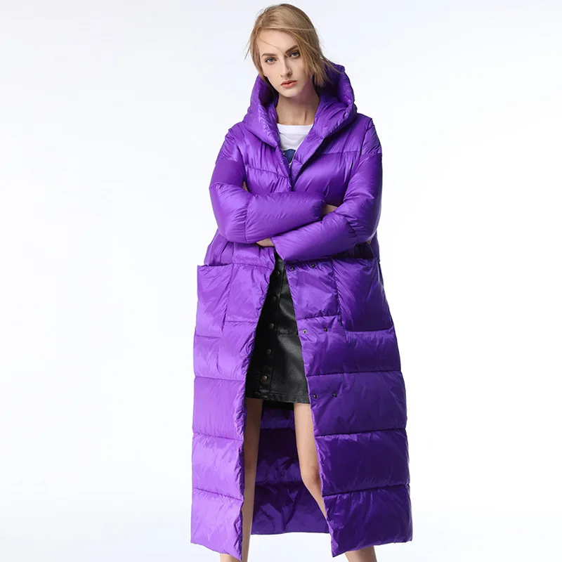 2018 zima kobiety moda Loose długi dół kurtka damska kurtki puchowe aliexpress