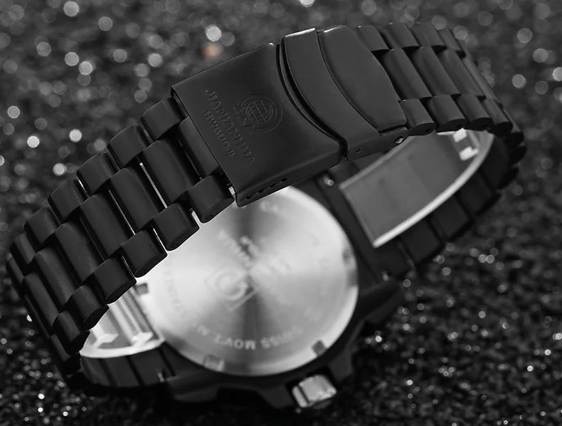 Швейцария H3 светящиеся стрелки карнавал Элитный бренд Для мужчин часы кварцевые военные часы Для мужчин 200 м Diver Водонепроницаемый часы C8447-1