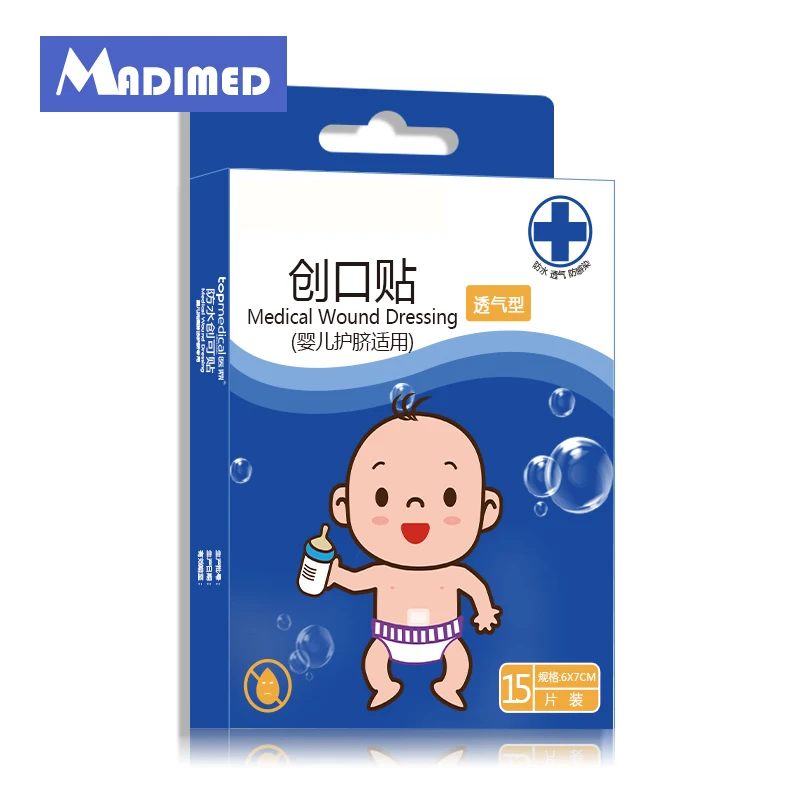 

MADIMED Medical Wound Dressing Baby Nurse Waterproof Self Adhesive Elastic Bandage Medical First Aid Kit Non Woven Cohesive