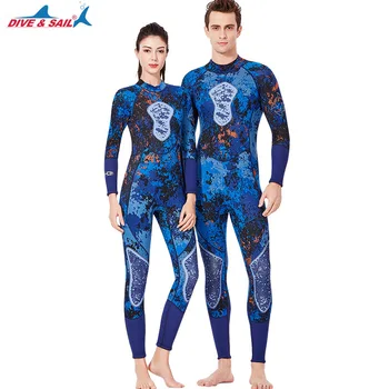 

Wetsuit 3mm Neoprene Diving Suit Women One Piece Swimsuit Couple Thick Warm Swimwear Drifting Surf Snorkeling Sailing Wet Suits