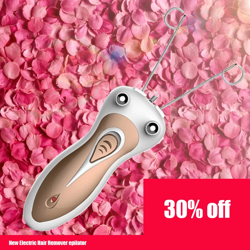 

NEW Fashion Electric Body Face Facial Hair Remover Defeatherer Cotton Thread Epilator Shaver Lady Beauty Care Hair Removal