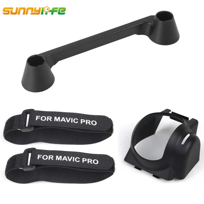 

Sunnylife 3in1 DJI MAVIC Pro Propeller Fixing Strap Clip Belt Camera Lens Cap Sun Hood Control Joystick Thumb Rocker Protector