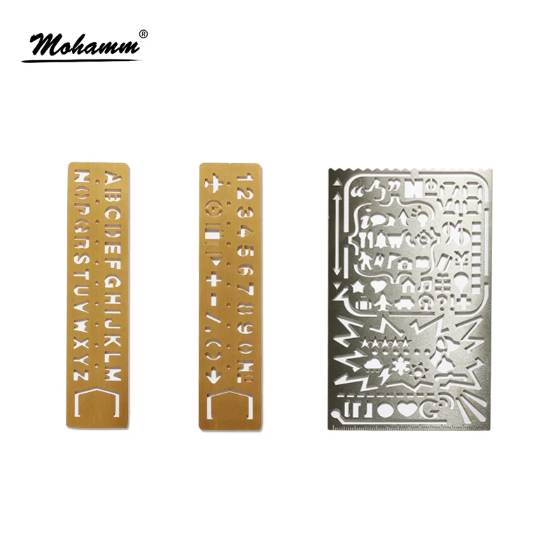 

Cute Kawaii Korean DIY Drawing Model Multifunctional Oppssed Drawing Template Office Accessory School Supply Stationery