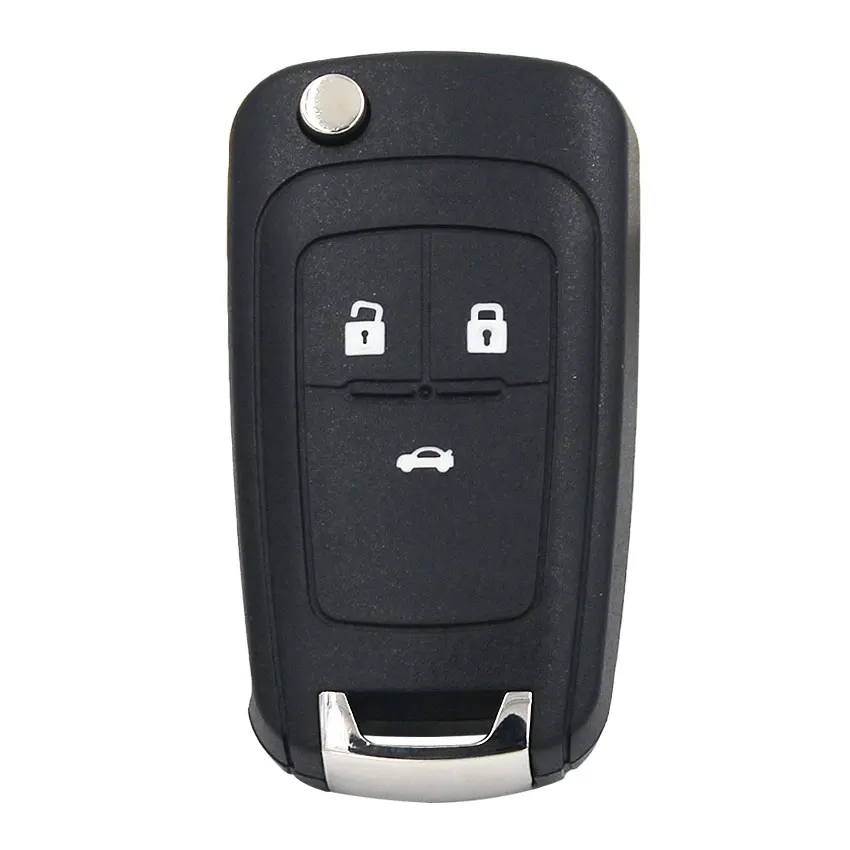 3 кнопки флип полный ключ умный Автомобильный ключ складной дистанционный ключ для Chevrolet Cruze Aveo Orlando 433MHz ID46 чип Uncut Blade