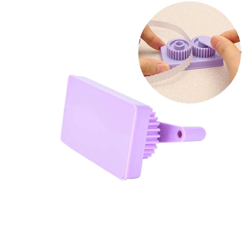 Новые фиолетовые Пластик щипцы для квиллинга, для бумаги машины гофрируя машина Бумага ремесло гофрированный Бумага ремесла Сделай Сам штампованная для скрапбукинга "сделай сам" инструмент для ногтей