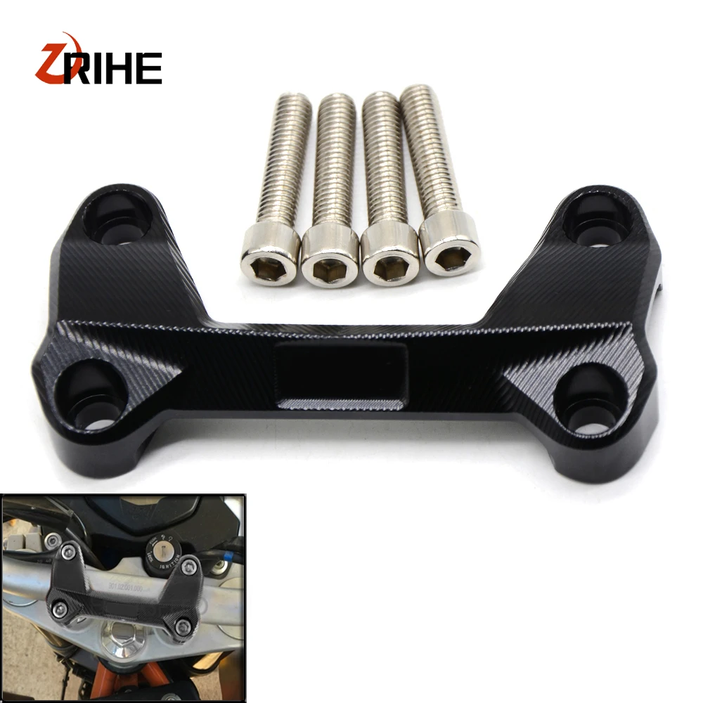 Motorcycle Handlebar Risers Top Cover Clamp Bar Mount with Screws For
