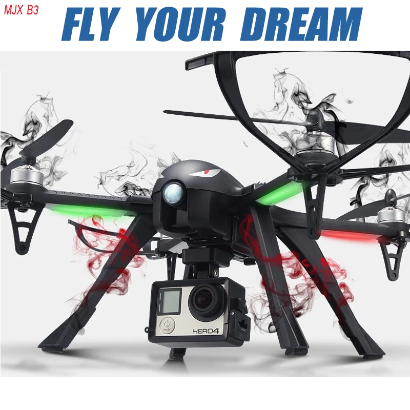 Buy Cheap 2.4G Quadcopter 6 Axis Gyro Alarm Moniter RC Drone 4K MJX Bugs B3 D1806-2280KV Brushless Motor Bothway RC dron Helicopter Toys