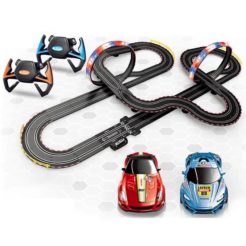 

Race Track Play Set DIY Remote Control Electric Racing Car Kids Car Track Model Toy Railway Racing Track Road Transportation