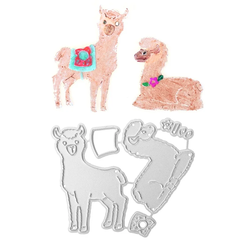 

Alpaca Lamb Animals Metal Die Cuts Cutting Dies For DIY Scrapbooking Embossing Paper Cards Making Decorative Crafts New 2018 Die