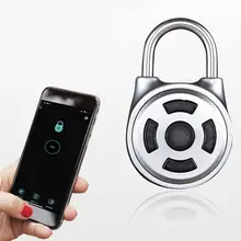 Inteligente Bluetooth APP Botão Keyless Bloqueio À Prova D' Água Anti-Roubo de Senha Cadeado(China)