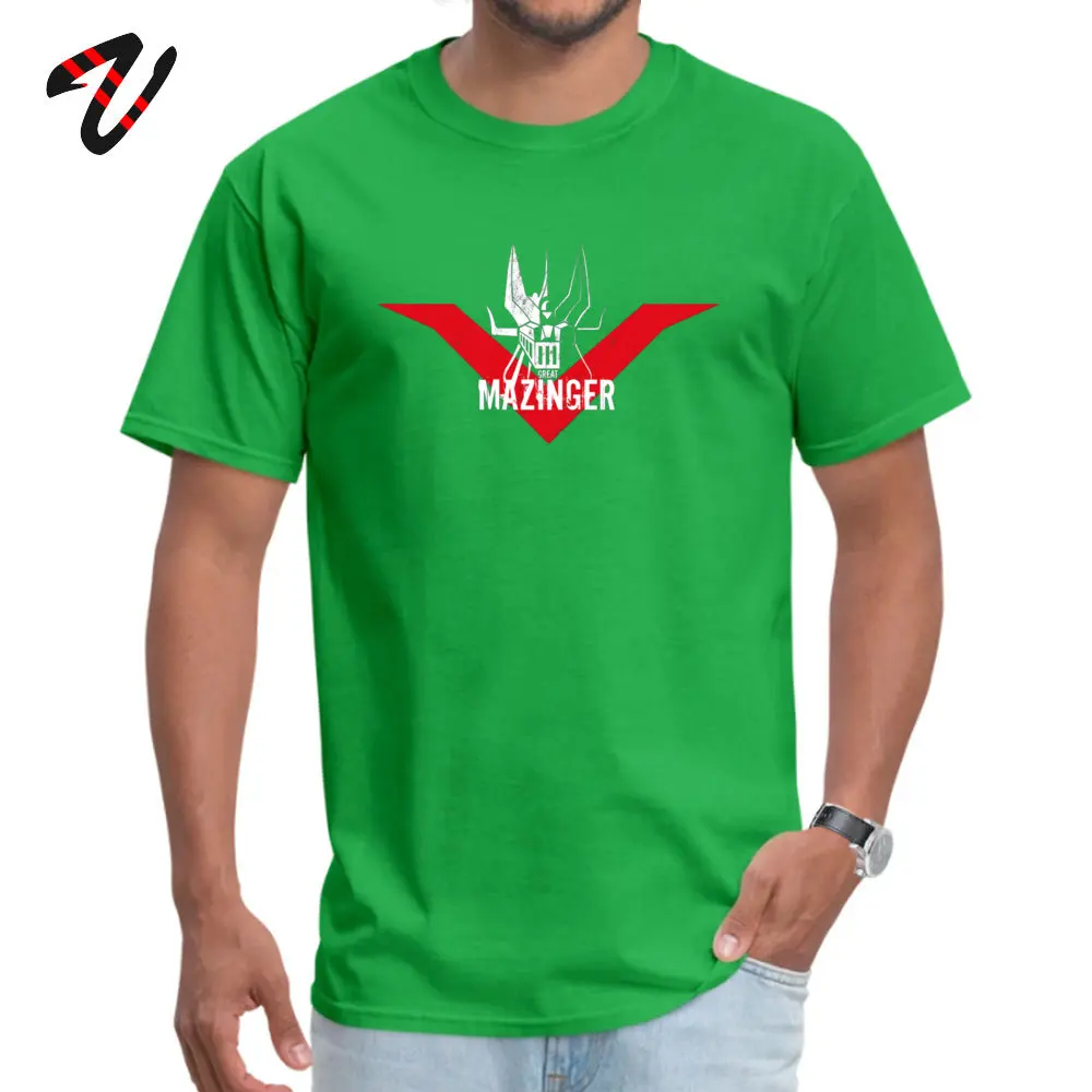 Grande Mazinga Head Camisa Summer Fall 100% Cotton Round Neck Male Tops T Shirt T Shirts Prevalent Short Sleeve Top T-shirts 190710Grande Mazinga Head green