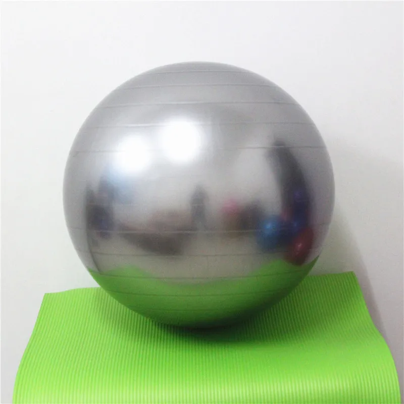Настоящий синий песенный мяч 55 см для фитнеса, йоги, утолщение, взрывозащищенный, для похудения, спортивный мяч для фитнеса, для беременных женщин, мяч, 7 цветов - Цвет: Серый