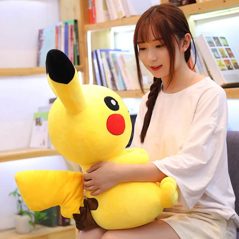 28-65cm Pikachu Plush Toys Cotton Cute Cartoon Soft Pillow Birthday Xmas Gift for Kid girl Playmate Baby Sleep Partner