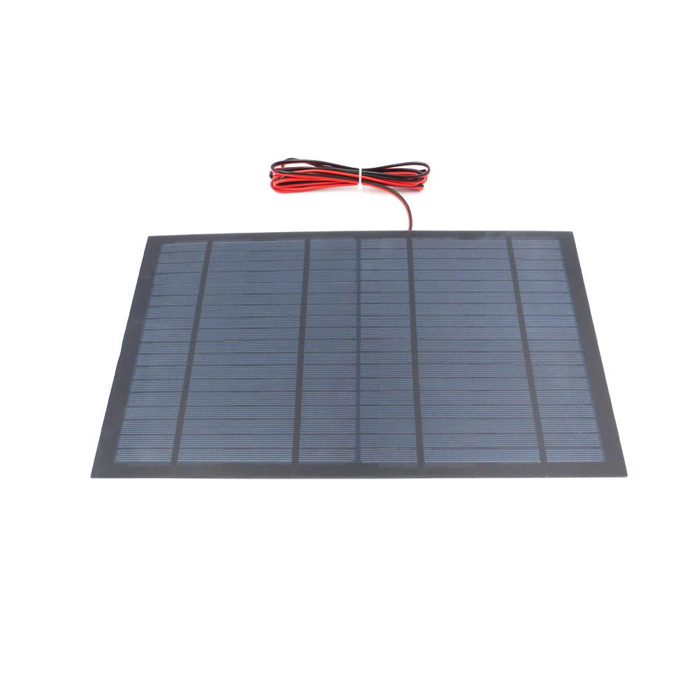 

18V 10Watt with 200cm extend cable Solar Panel Polycrystalline Silicon 12V DIY Battery Charger Module Mini Solar Cell wire toy