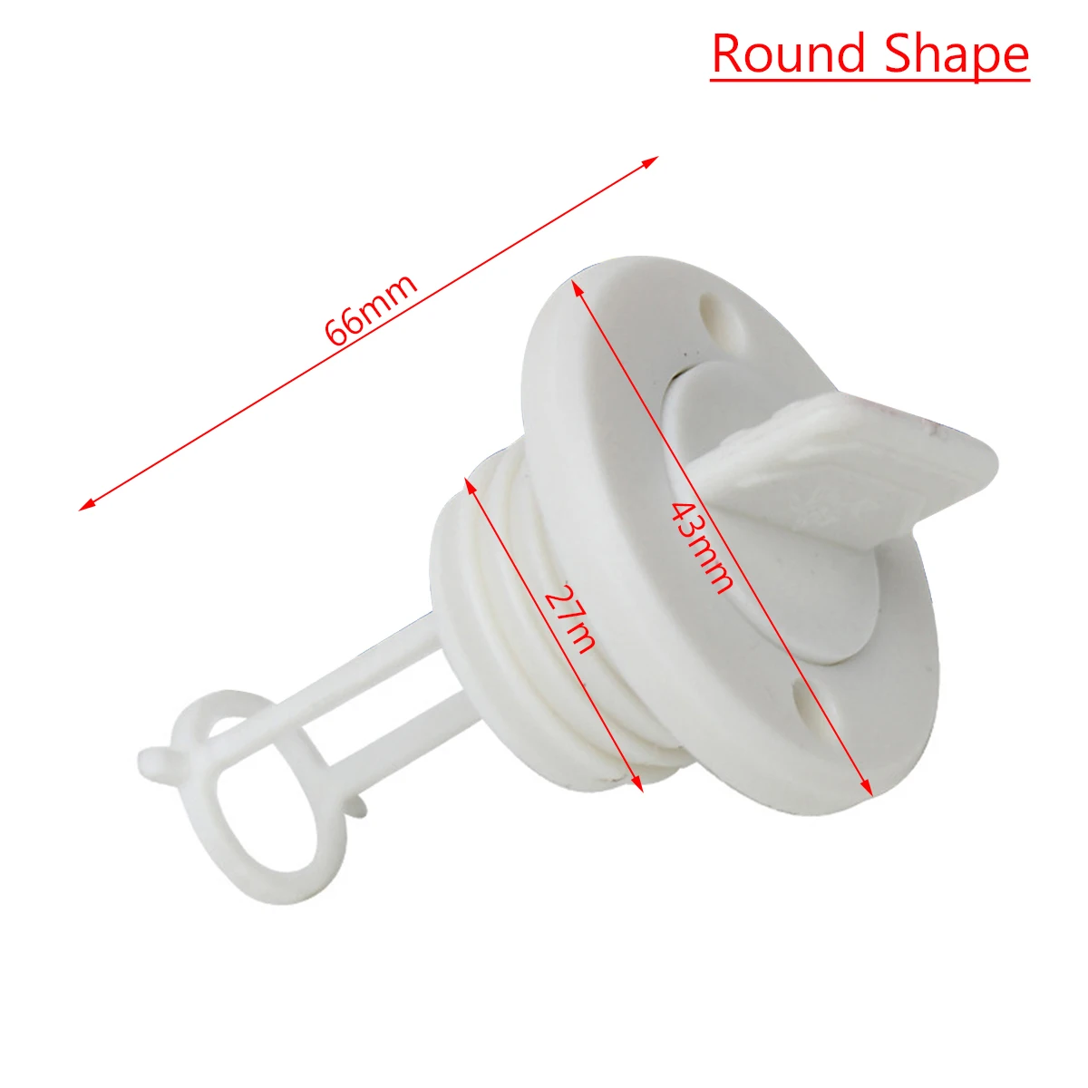 Универсальная белая резьба сливная пробка отверстие дренажный клапан винт гнездо для морской лодки яхты PP материал морской Аппаратные аксессуары