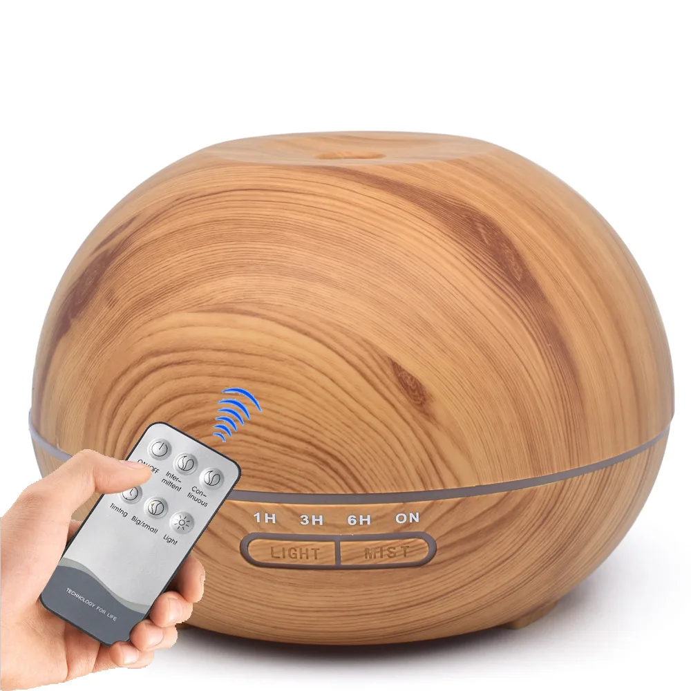 

400ml remote control ultrasonic air humidifier, aromatherapy cold fog humidification for office home use