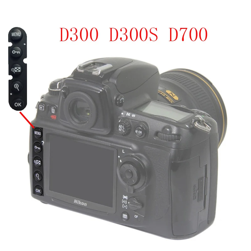 Для Nikon D90 D300 D300S D700 D600 D610 D7000 функциональный ключ DSLR камера запасной блок Ремонт Часть - Цвет: D300 D300S D700