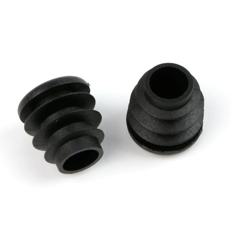 10 шт. черный пластиковые ножки для мебели Plug заглушки Конец кепки Bung для круглой трубы