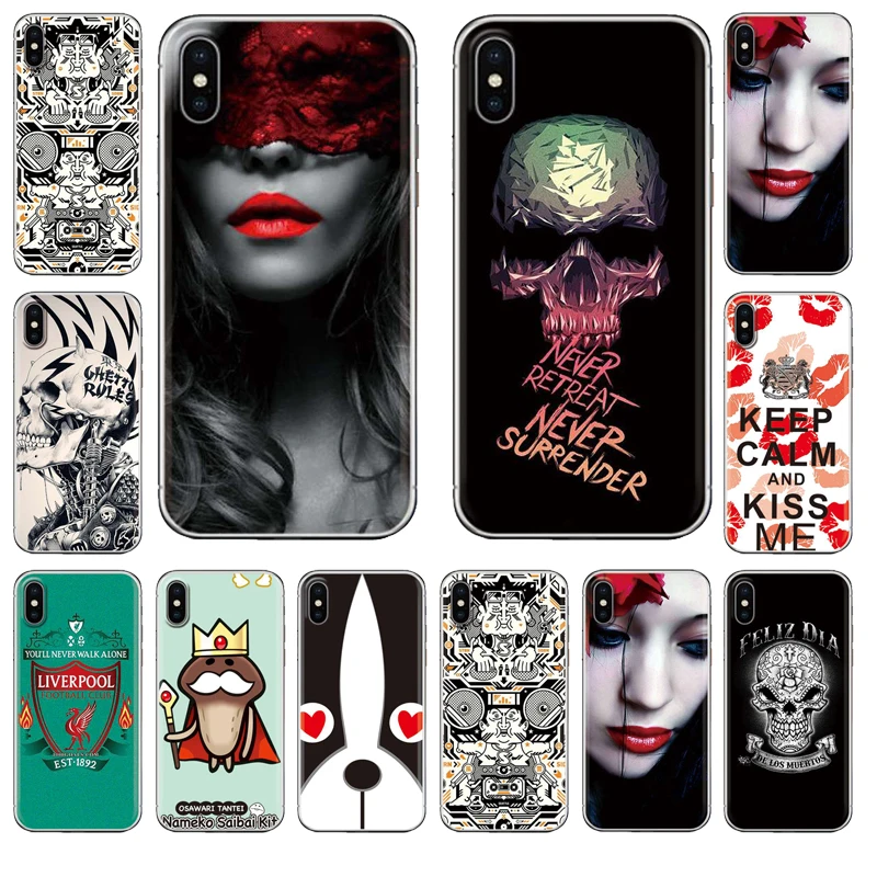 Чехол для Телефона Iphone 6 6P 7 8 7P 8P X XR XS Max стильный дизайн серии ТПУ силиконовый