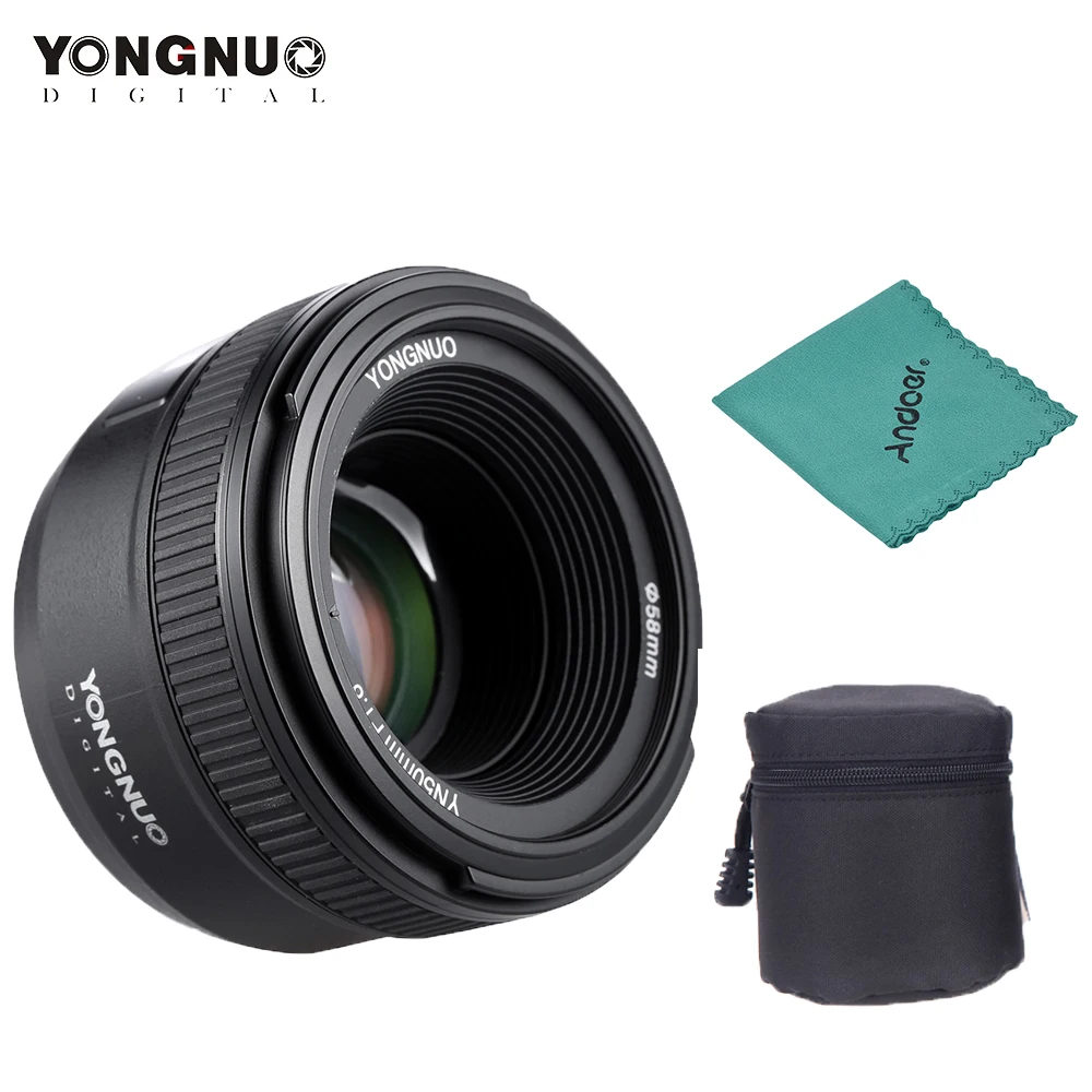 Объектив YONGNUO YN50mm F1.8 с большой апертурой и автофокусом для Nikon D800 D300 D700 D3200 D3300 D5100 D5200 D5300 объектив камеры