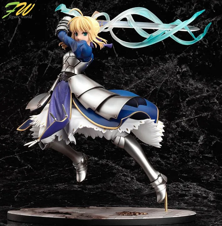 Экшн фигурка Fate/stay night Saber мультяшная кукла ПВХ 25 см упакованная в коробку