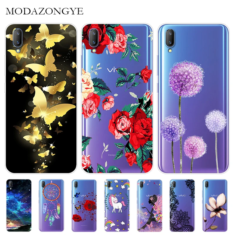 

Cartoon Soft Case Vivo V11 Case Silicone Back Cover Phone Case For Vivo V11 V11i V 11 11i VivoV11 VivoV11i 1806 1804