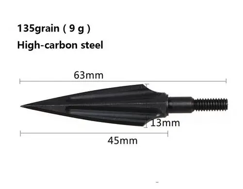 3/6/9 шт. высокое Сталь стрельба из лука стрелки соединения изогнутый наконечники стрел советы Гран(Охотничьи Аксессуары для слепых - Цвет: 3 pcs