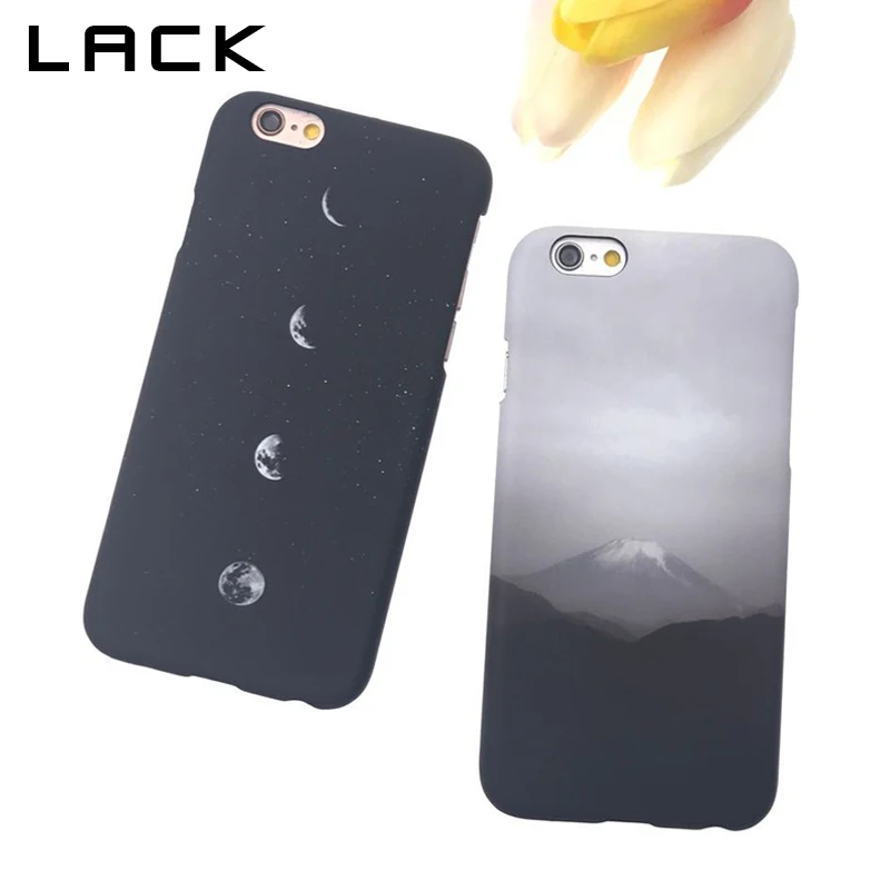 

LACK Fashion Space Eclipse of the Moon Pattern Cover For iphone 6 Case For iphone 6S 6 Plus Hard PC Phone Cases Mount Fuji Capa