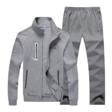 Модные Демисезонный толстовка куртка+ брюки комплект из двух предметов Лоскутная спортивный костюм для Для мужчин