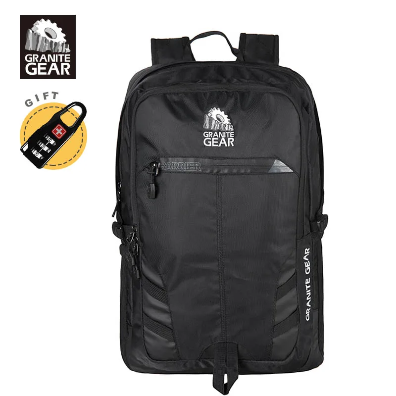 Granite Gear Men's Backpack 15 Laptop Backpack Men 29L City Backpack Black Cool Bagpack Sac a dos 