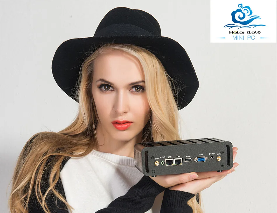 HLY Mini PC 2 * Gagabit LAN Intel Core i3 5005U i5 5200U i7 5500u мини-компьютер Windows 10 HD Графика 5500 2 * COM HDMI USB WI-FI