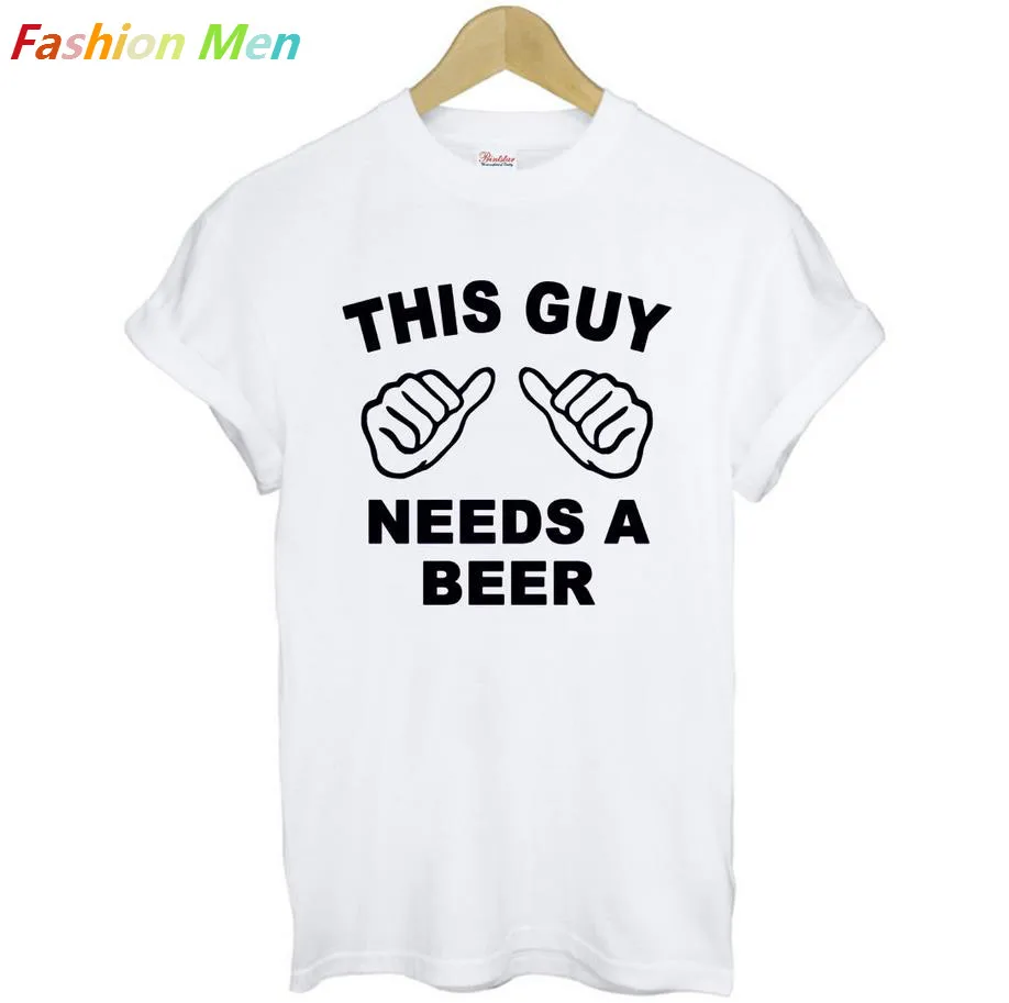 beer print t shirt