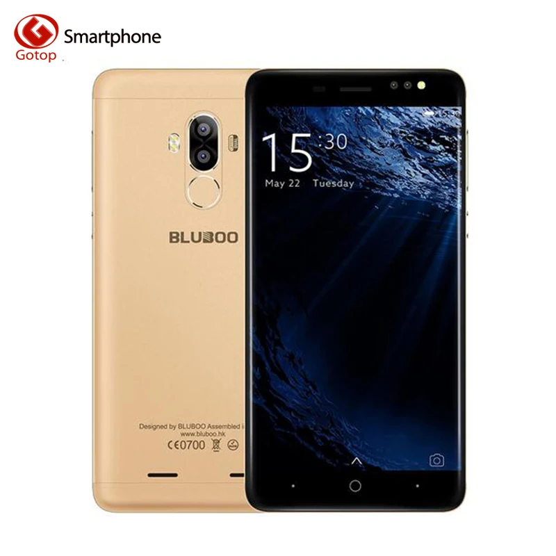 Оригинальные bluboo d1 5.0 дюймов смартфон android 7.0 mtk6580a quad core мобильный Телефон 2 ГБ RAM 16