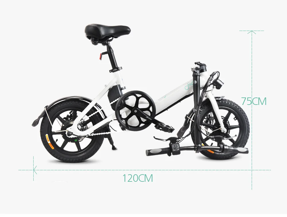 Perfect Fiido D3 Folding Electric Bike Three Riding Modes Ebike 250w Motor 25km/h 25-40km Range E Bike 14 Inch Tire Electric Bicycle 8