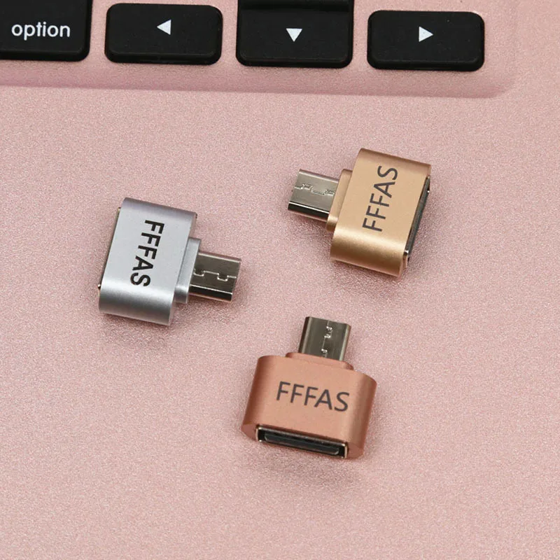 FFFAS 2,0 сплав Android Micro USB OTG кабель адаптер мини конвертер для usb флешка мышь keyboaed ручной хвостовик Card Reader PC