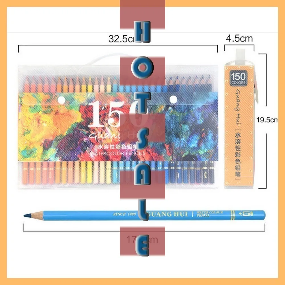 

Hot 150 water-soluble color pencil school supplies practical environmental protection