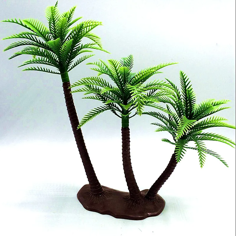 25CM DIY high static microplastic landscape Coconut trees sandbox